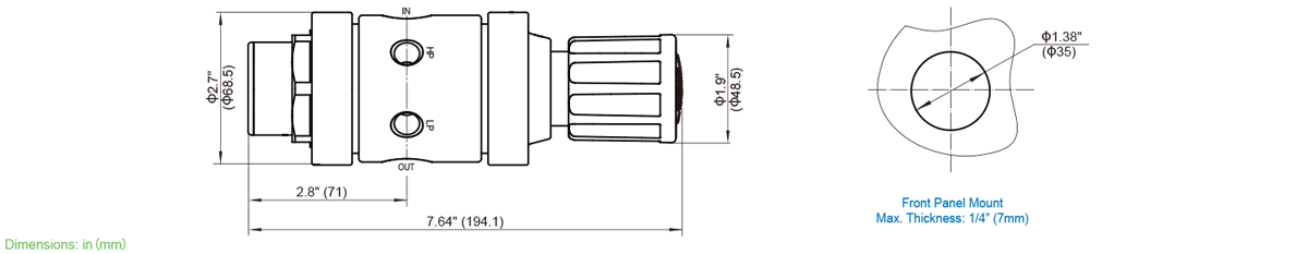 GENTEC R34 Series Dual Stage Regulator